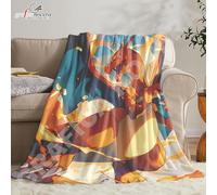 Plaid in pile Charizard pokemon starter coperta calda idolo idea regalo