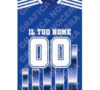 Plaid in pile Como Personalizzato con Nome e Numero regalo per tifoso