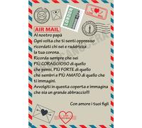 Plaid in Pile Dedica Lettera idea regalo coperta famiglia da figlio a genitore