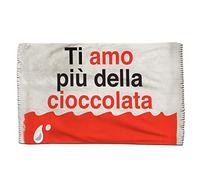 Plaid in Pile di San Valentino, Ti Amo più della Cioccolata - Cioccolatino - Cioccolatina - Amore - Coperta Leggera - Idea Regalo