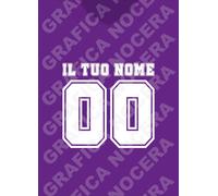 Plaid in pile Fiorentina Personalizzato con Nome e Numero regalo per tifoso