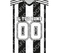 Plaid in pile Juventus Personalizzato con Nome e Numero regalo per tifoso