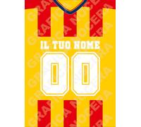 Plaid in pile Lecce Personalizzato con Nome e Numero regalo per tifoso