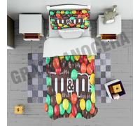 Plaid in pile M&M'S cioccolata coperta calda inverno goloso idea regalo