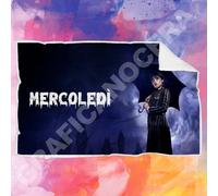 Plaid in pile Mercoledì Addams serie tv idea regalo