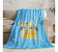 Plaid in pile Minions con nome personalizzato coperta calda idolo idea regalo