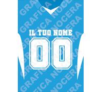 Plaid in pile Napoli Personalizzato con Nome e Numero regalo per tifoso