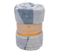 Plaid in pile pesante coral Laura Biagiotti caldo e soffice Aralia grigio avio