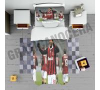 Plaid in pile RONALDINHO calcio milan campione coperta calda idolo idea regalo