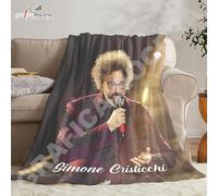 Plaid in pile Simone Cristicchi cantante musica idola idea regalo