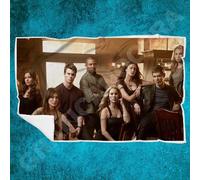 Plaid in pile The Vampire Diaries biancheria letto serie tv coperta calda regalo
