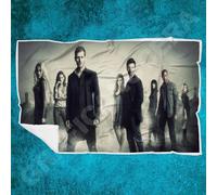 Plaid in pile The Vampire Diaries biancheria letto serie tv coperta calda regalo