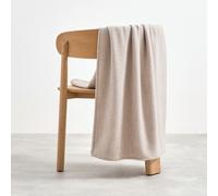 Plaid in pura lana soffice, CUSCO Beige 130 x 170 cm