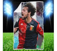 Plaid Mattia Destro Genoa idea regalo goal biancheria idolo calcio pile