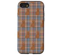 Plaid & Paws: edizione Soft Brown Scottish Terrier Custodia per iPhone SE (2020) / 7/8