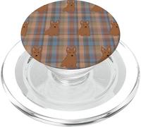 Plaid & Paws: edizione Soft Brown Scottish Terrier PopSockets PopGrip per MagSafe