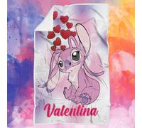 Plaid per Lei Angel di Stitch personalizzato con Nome idea regalo San Valentino