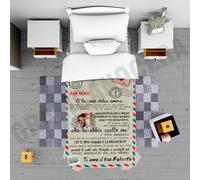 Plaid per Lei lettera personalizzato con foto idea regalo San Valentino