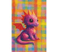 Plaid Picnic Dragon || Lined Notebook, 6x9, 120 Pages: Great for colorful journaling, daily notes, or imaginative plans