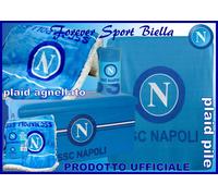 PLAID PILE E AGNELLATO ORIGINALI SSC NAPOLI made in italy