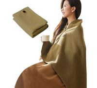 Plaid Riscaldato - 10W 150x80cm | Sciarpa Riscaldata | Coperta Elettrica Lavabile | Plaid Indossabile Riscaldato In Fibra Di Carbonio Per Casa, Ufficio E Viaggi