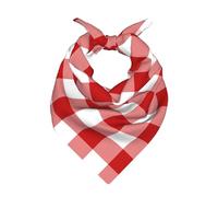 Plaid rosso e bianco,Sciarpa bandana per uomo e donna - Bandane eleganti e versatili per il collo e la testa