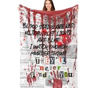 Plaid Serial Killer True Crime Coperta Per Sedia Letto L