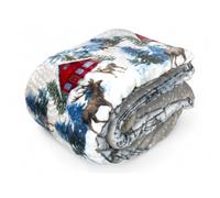 Plaid Sherpa Baita Alpina - Coperta Invernale Morbida Pile con Retro Agnellato -