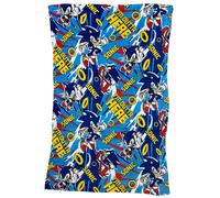PLAID SONIC THE HEDGEHOG IN CORAL FLEECE MORBIDA E CALDA COPERTA 140 X 90 CM