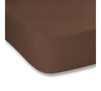 Plain Dyed Deep Taupe Lenzuolo sotto 90x200 cm 100% cotone percale
