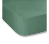 Plain Dyed Percale Jade - Lenzuolo con angoli, 160 x 200 cm