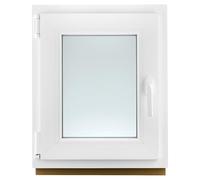 PLAMET. Finestra in PVC - finestra in plastica, finestra in plastica - protezione contro i furti con scasso - isolamento dal rumore, dal vento - colore bianco satinato - 500x600 cm - 4s-10ar-4-10ar-4i