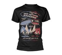 Plan 9 T-Shirt The Earth VS The Flying Saucers da Uomo in Nero