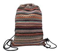 Plan B, Zaino con corde, 40 x 30 cm, con fodera, 1 tasca esterna con cerniera, multicolore, unisex in tessuto, Macchia, M