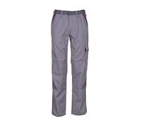 Planam 2321042 - Pantaloni, taglia 42, zinco/ardesia/rosso