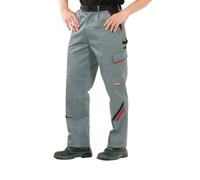 Planam 2322051 - Pantaloni Highline, taglia 130, colore: ardesia/nero/rosso