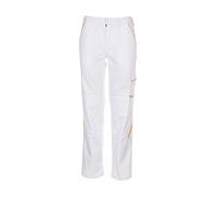 Planam 2327052 - Pantaloni da Uomo, Taglia 52, Colore: Bianco/Giallo