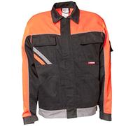 Planam 2481070 Visline V2 - Giubbotto Taglia 70, Colore: Nero/Arancione/Zinco