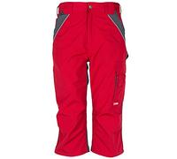 Planam 2557052 - Pantaloni 3/4 Plaline, Taglia L, Rosso/ardesa/Multicolore