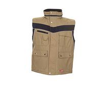 Planam 2584060 taglia: XX-Large Plaline "Gilet invernale, colore: nero/sabbia