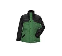 Planam 3317048 - Parka "polvere d'inverno" taglia m, felce verde/nero