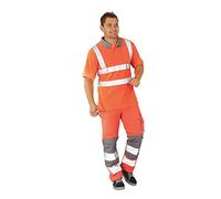 Planam 5610 Plaline Pantaloni di sicurezza - Colore: arancione/zinco - Taglia: 94