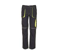 Planam 6220 pantaloni al neon basalto - Colore: antracite/giallo - Taglia: 42