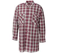 'Planam flanella camicia "2001 taglia 47/48, 3 x l, colore: rosso a quadretti, 451047