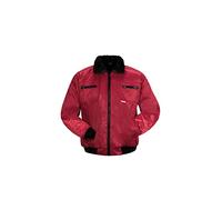 Planam Giacca da pilota invernale da uomo, colore rosso, modello 0338, taglia S