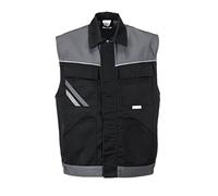 Planam Highline 2713 Gilet da uomo, sicurezza e comfort ottimali, colore: nero/ardesia/zinco
