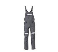 Planam - Pantaloni Antinfortunistici DuraWork, Taglia 90, Colore: Grigio/Nero