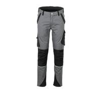 Planam Pantaloni Cargo Norit da Uomo, Ardesia/Nero, 34