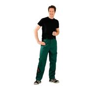 Planam pantaloni da High Line, Dimensioni 114, verde/nero/rosso, 2325114