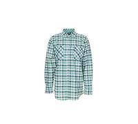 Planam Taglia 49/50 Uomo Camicie Country Camicia manica lunga verde a quadretti modello 0482